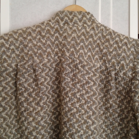 Mj Seattle vintage beige open front mohair coat - Picture 13 of 14